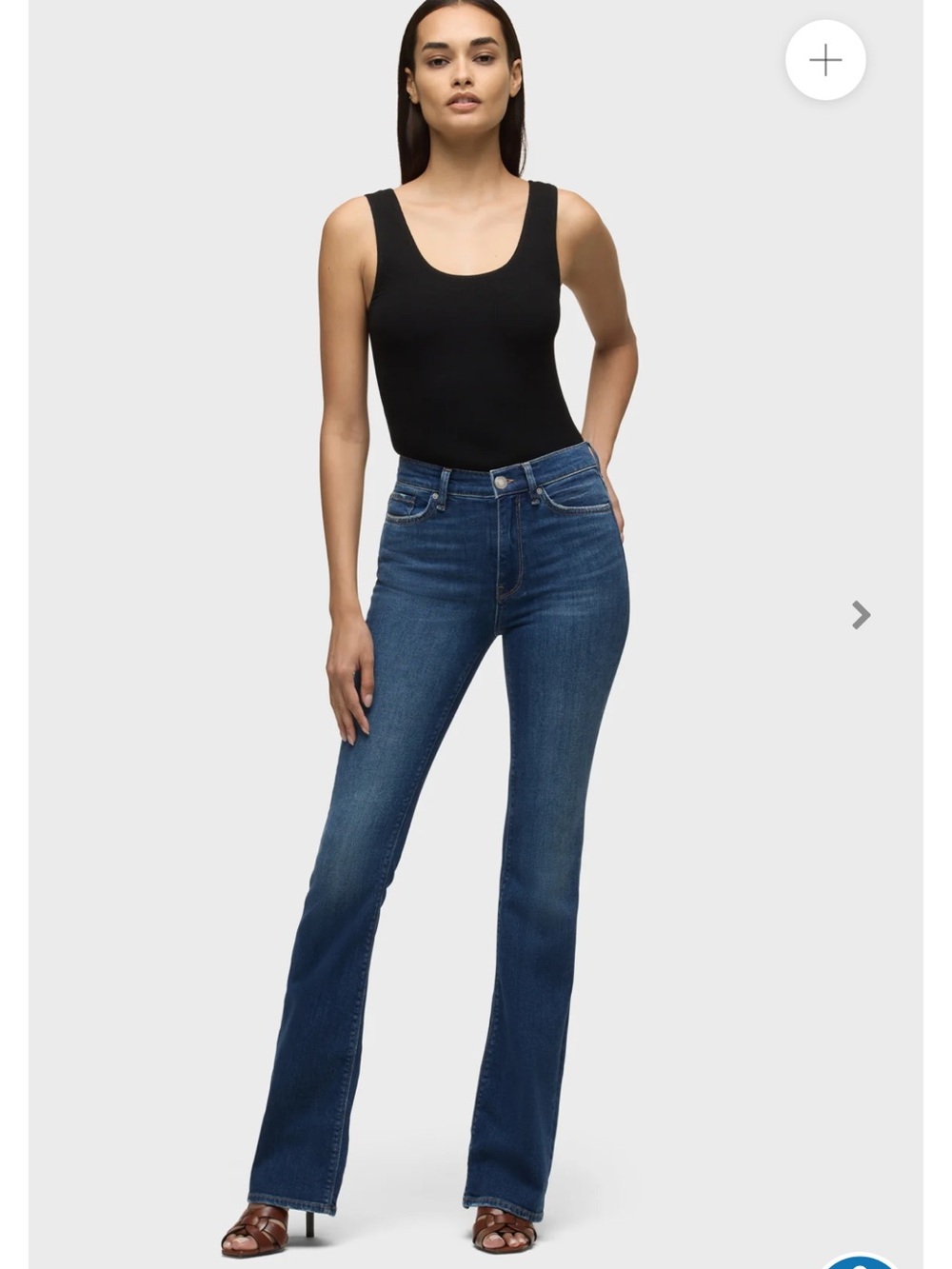 HUDSON Barbara High-Rise Bootcut Jeans in Cyclone